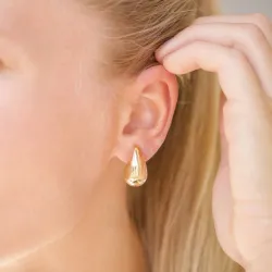 Tropfen Ohrringe in vergoldetem Sterlingsilber