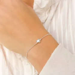 Herz Armband aus Silber