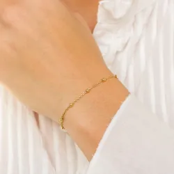 Kugel Armband aus vergoldetem Sterlingsilber