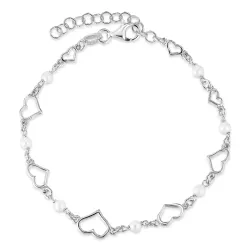 Herz Armband aus Silber