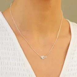 Herz infinity Halskette aus Silber