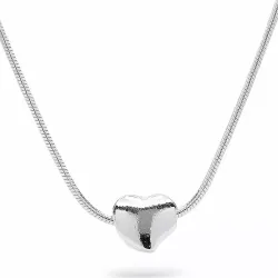 Herz Anhänger mit Halskette aus Silber