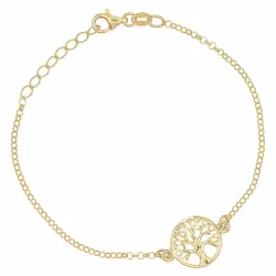 Lebensbaum Armband aus vergoldetem Sterlingsilber