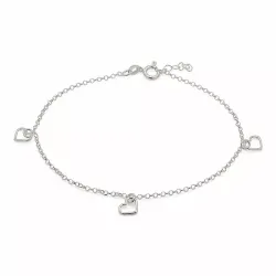 Herz Fußkette aus Silber