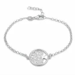 runder Lebensbaum Armband aus Silber und Anhänger aus Silber