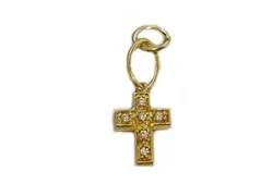 Kreuz Anhänger aus vergoldetem Sterlingsilber