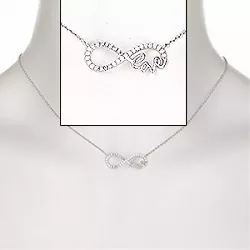 Infinity Halskette aus Silber und Anhänger aus Silber