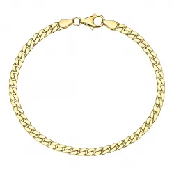 BNH Panzerarmband aus vergoldetem Sterlingsilber 18,5 cm x 4,0 mm
