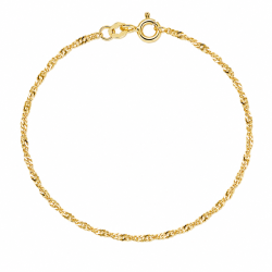 BNH Singapore Armband aus 8 Karat Gold 18,5 cm x 1,5 mm