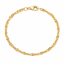 BNH Singapore Armband aus 8 Karat Gold 17 cm x 2,3 mm