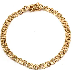 BNH Bismark-Armband aus 14 Karat Gold 17 cm x 6,1 mm