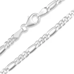 Figarohalskette aus Silber 42 cm x 3,4 mm