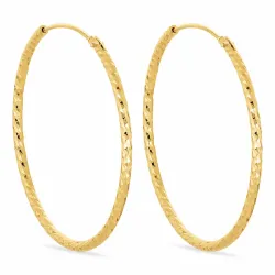 40 mm BNH Kreole in vergoldetem Sterlingsilber