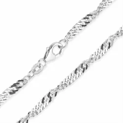 BNH Singapore Halskette aus 14 Karat Weißgold 40 cm x 2,9 mm
