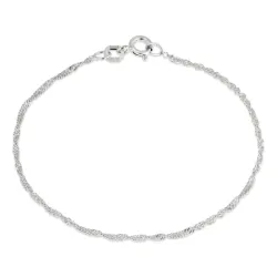 BNH Singapore Armband aus Silber 18,5 cm x 1,5 mm