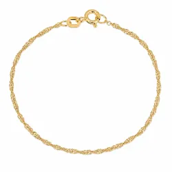BNH Singapore Armband aus vergoldetem Sterlingsilber 18,5 cm x 1,5 mm