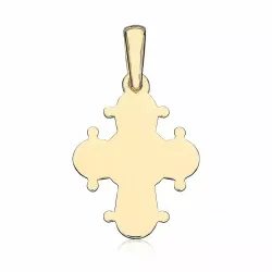 13 x 15 mm Dagmarkreuz aus vergoldetem Sterlingsilber - Amoré