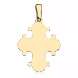 17 x 20 mm Dagmarkreuz aus vergoldetem Sterlingsilber - Amoré