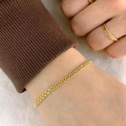BNH Bismark-Armband aus 8 Karat Gold 18,5 cm x 3,5 mm