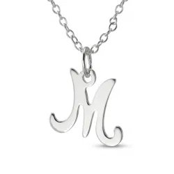 initial Namenskette mit Anhänger in Silber - My Letter