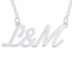 initial Namenskette mit Anhänger in Silber - My Letter