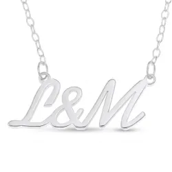 initial Namenskette mit Anhänger in Silber - My Letter