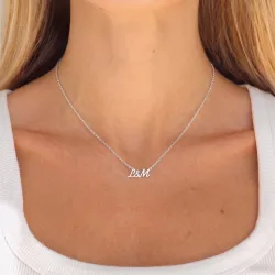 initial Namenskette mit Anhänger in Silber - My Letter