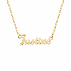 Namenskette mit Anhänger in 9 Karat Gold - My Letter