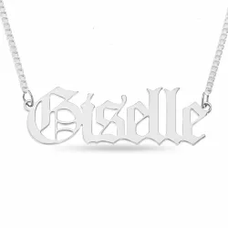 Elegant Namenshalsketten in Silber - My Letter