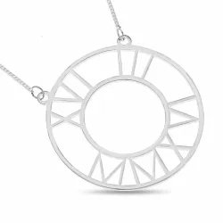 runden Namenskette mit Anhänger in Silber - My Letter