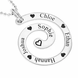 Namenskette mit Anhänger in Silber - My Letter