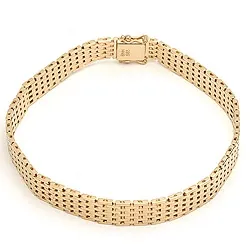 BNH Gliederarmband aus 14 Karat Gold 18,5 cm x 9,0 mm