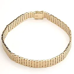 BNH Gliederarmband aus 14 Karat Gold 21,0 cm x 9,0 mm