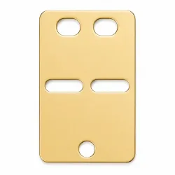 ID-Blech aus 8 Karat Gold