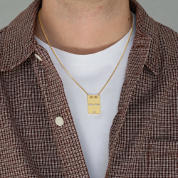 ID-Blech aus 8 Karat Gold