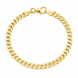 BNH Panzerarmband aus 8 Karat Gold 21 cm x 5,3 mm