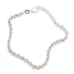 Bnh cordel-armband aus silber 18,5 cm x 3,2 mm