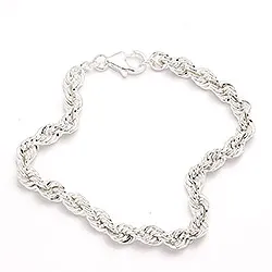 BNH cordel-Armband aus Silber 23 cm x 4,5 mm