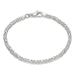Königarmband aus Silber 23 cm x 2,8 mm