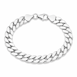 BNH Panzerarmband aus Silber 18,5 cm x 9,0 mm