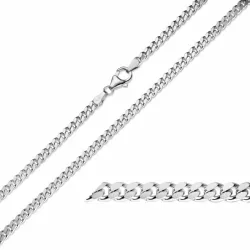 BNH Panzerarmband aus 14 Karat Weißgold 18,5 cm x 3,3 mm