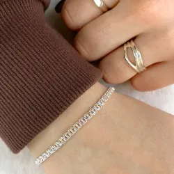 BNH Bismark-Armband aus Silber 18,5 cm x 3,5 mm