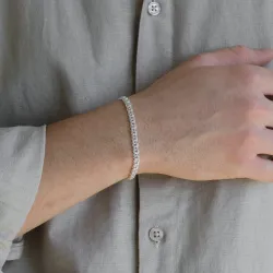 BNH Bismark-Armband aus Silber 14,0 cm x 5,0 mm