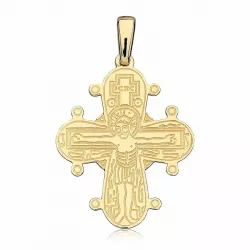 21 x 25 mm Dagmar-Kreuz mit Vater Unser aus 14 Karat Gold