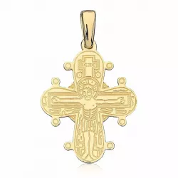 17 x 20 mm Dagmar-Kreuz mit Vater Unser aus 8 Karat Gold