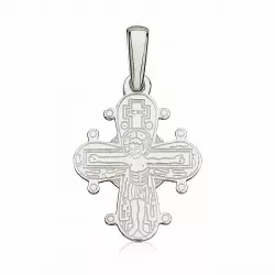 13 x 15 mm Dagmar-Kreuz mit Vater Unser aus Silber
