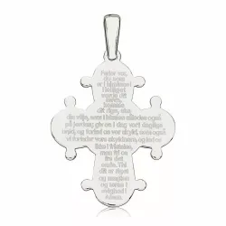 21 x 25 mm Dagmar-Kreuz mit Vater Unser aus Silber - Amoré