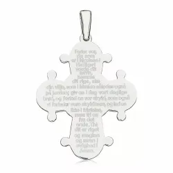 25 x 30 mm Dagmar-Kreuz mit Vater Unser aus Silber - Amoré