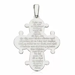 29 x 35 mm Dagmar-Kreuz mit Vater Unser aus Silber - Amoré