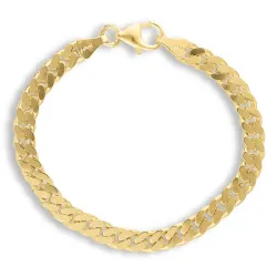BNH Panzerarmband aus 8 Karat Gold 18,5 cm x 5,3 mm